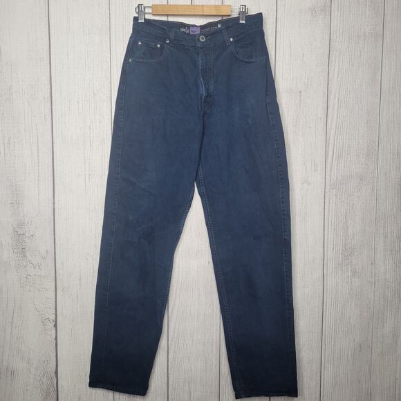 Vintage 90s Levis Silvertab Dark Wash Blue Jeans Made In USA Mens Size 31x34